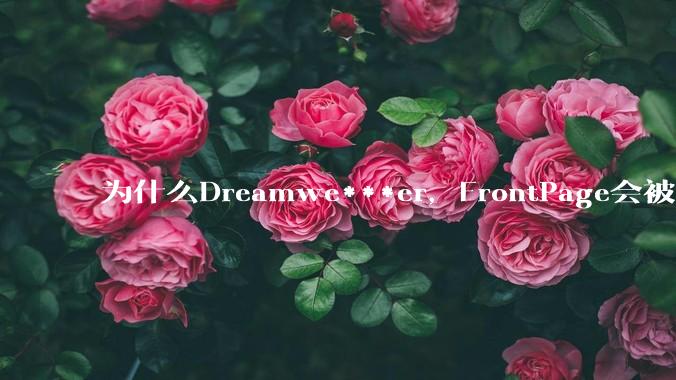为什么Dreamwe***er，FrontPage会被淘汰？