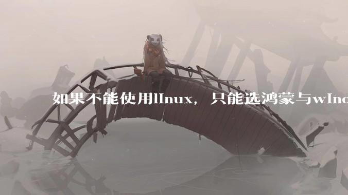 如果不能使用linux，只能选鸿蒙与windows，你会选哪个？